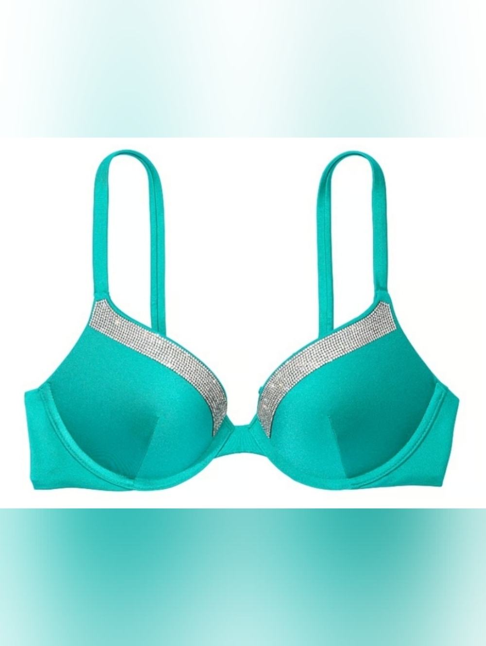 "Various Sizes" VS Swim Shine Trim Sexy Tee PushUp Bikini Top Capri Sea